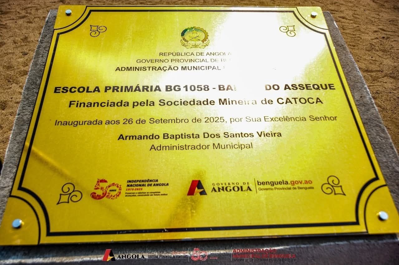 COMUNIDADE DO ASSEQUE EM BENGUELA GANHA NOVA ESCOLA