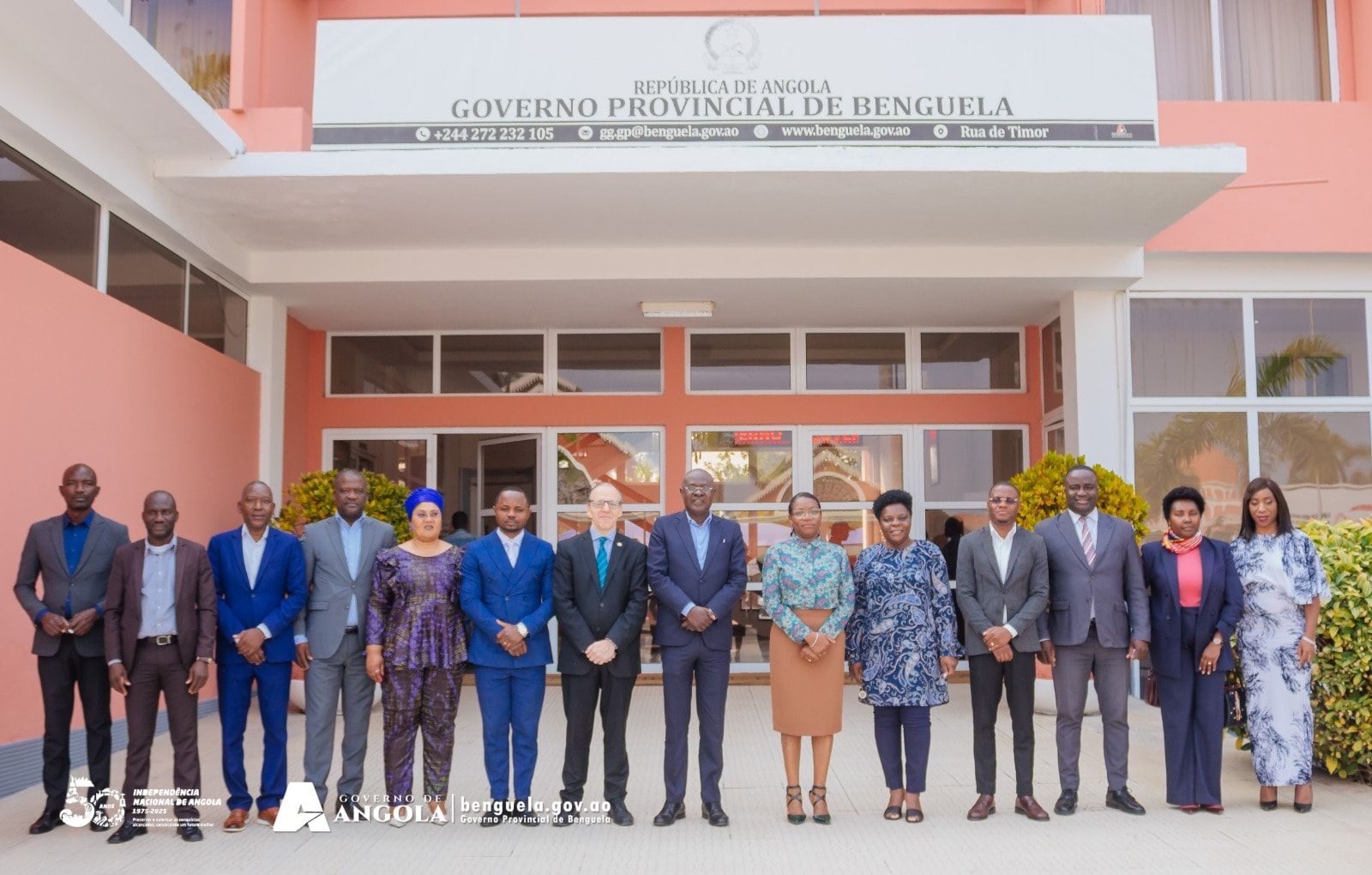 GOVERNADOR PROVINCIAL DE BENGUELA RECEBE PRESIDENTE DA ORGANIZAÇÃO INTERNACIONAL DE CERIMONIAL E PROTOCOLO (OICP).