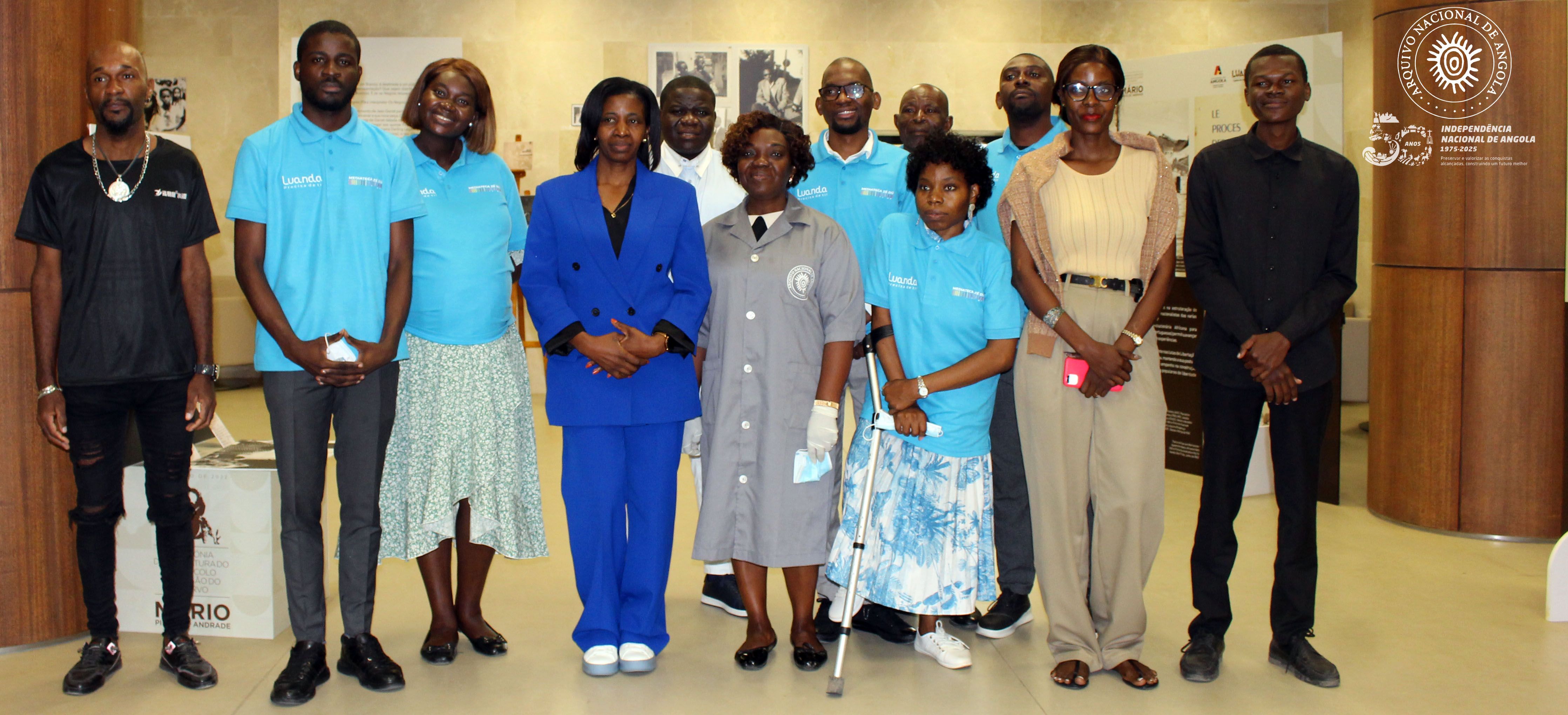 No passado dia 19 de Agosto, o Arquivo Nacional de Angola recebeu os funcionários da Mediateca Zé Du, para uma visita guiada às nossas instalações.