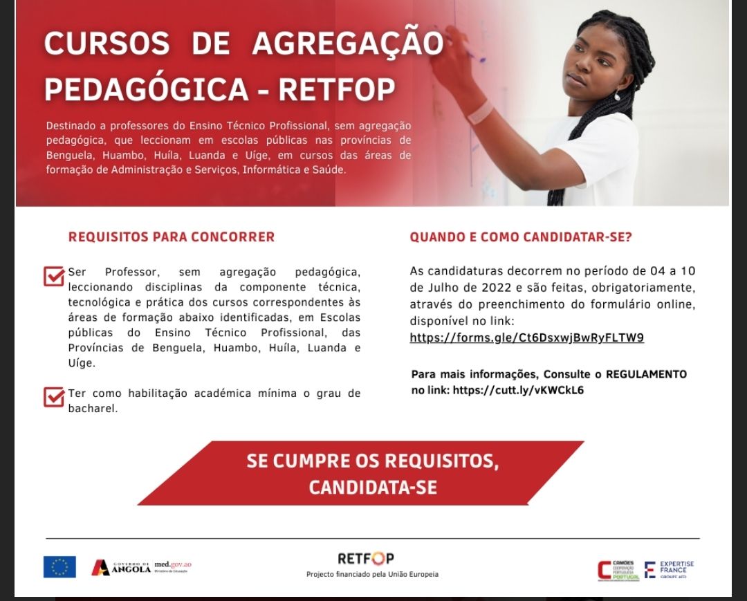 35. CURSOS DE AGREGAÇÃO PEDAGÓGICA, NO ÂMBITO DO RETFOP