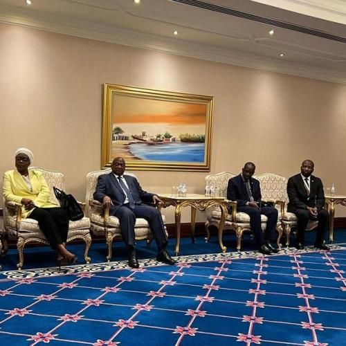 Encontro do Presidente da comissão da União Africana em Doha