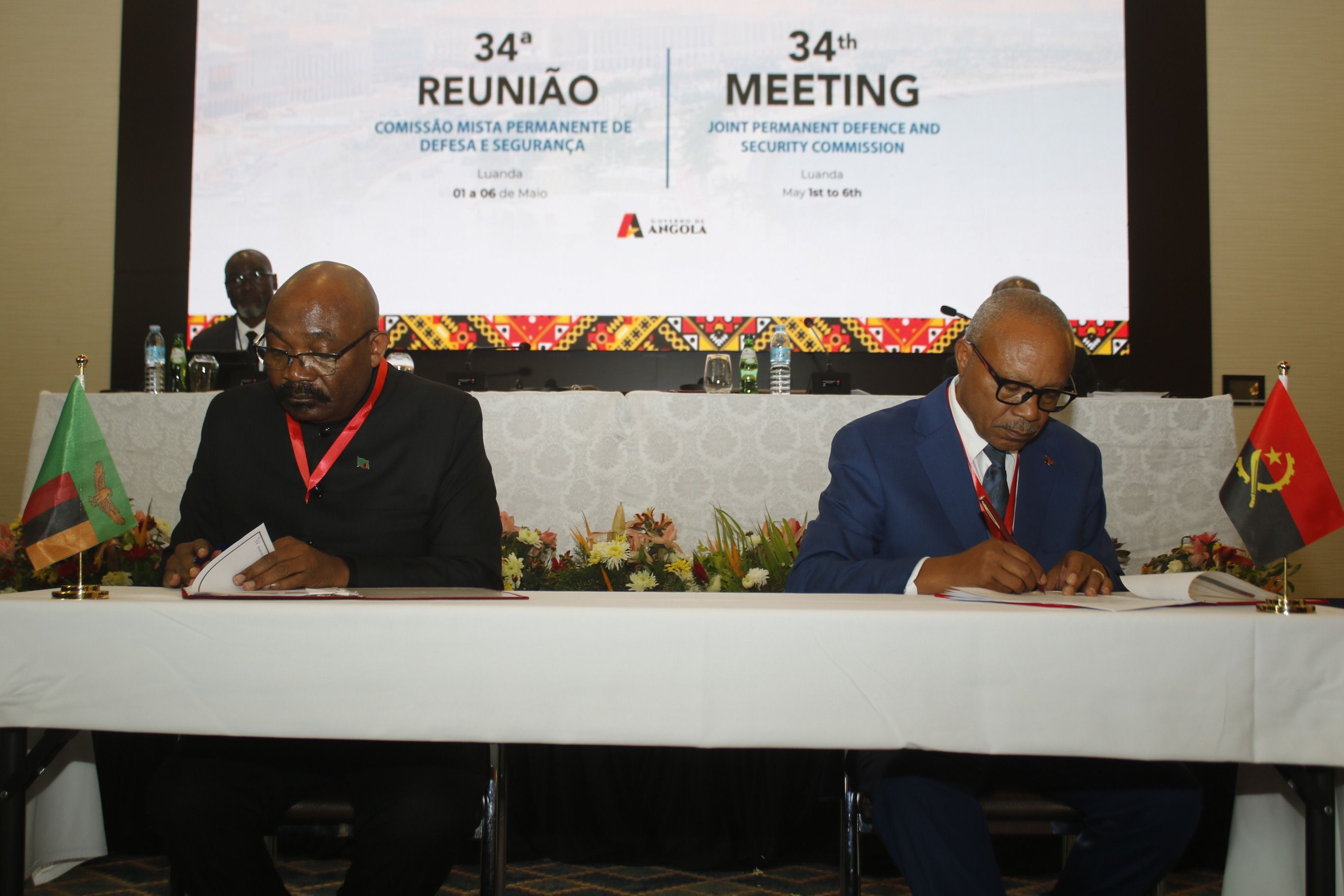 34ª Reunião da Comissão Mista Permanente de Defesa e Segurança Angola-Zâmbia 