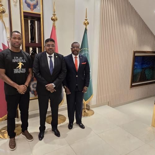 Visita do destacado jogador angolano, Adelino Anderson Pestana