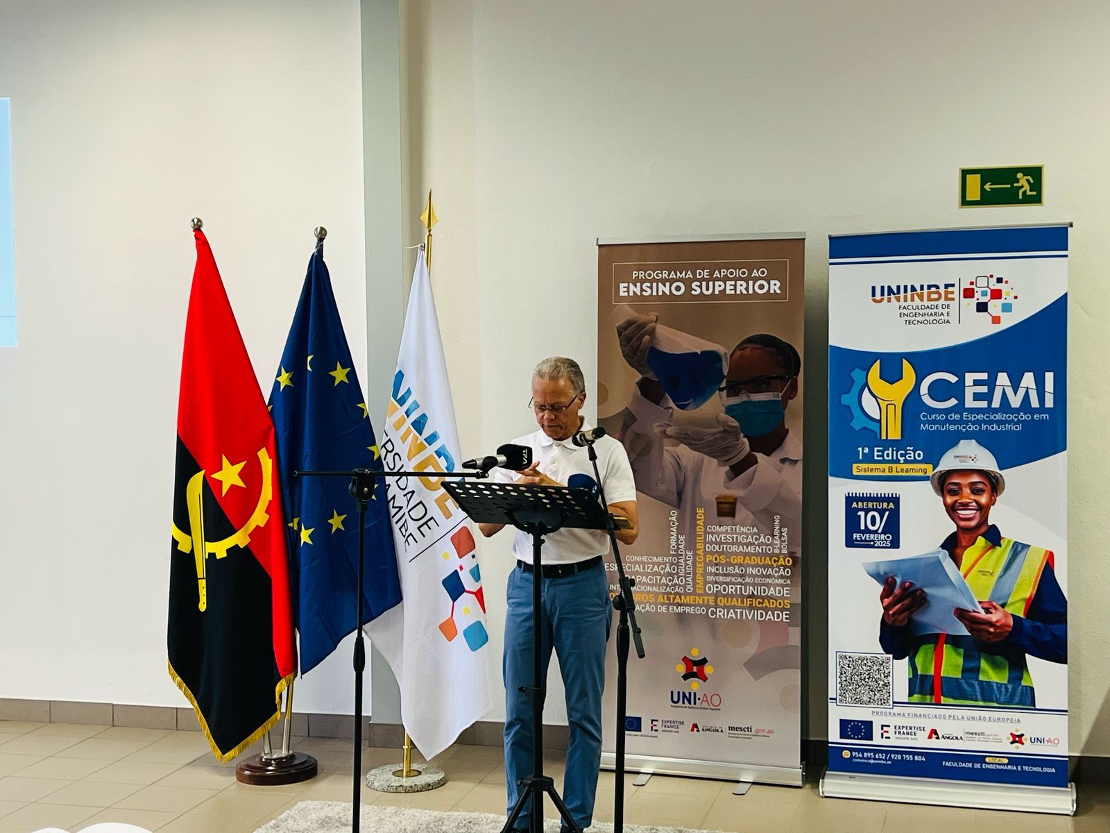 Abertura do curso de especialização em Manutenção Industrial