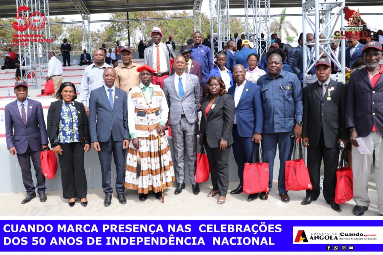 DELEGAÇÃO DO CUANDO PRESENTE NO ACTO CENTRAL DOS 50 ANOS DE INDEPENDÊNCIA NACIONAL