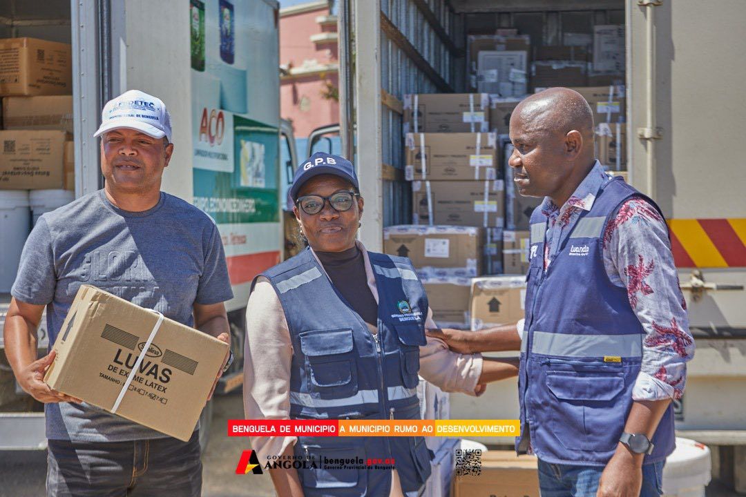 GOVERNO PROVINCIAL DE LUANDA DOA MAIS DE 90 TONELADAS DE BENS ÀS FAMÍLIAS AFECTADAS EM BENGUELA
