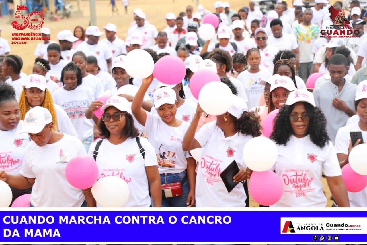 CUANDO REALIZA MARCHA DE CONSCIENCIALIZAÇÃO CONTRA O CANCRO DA MAMA