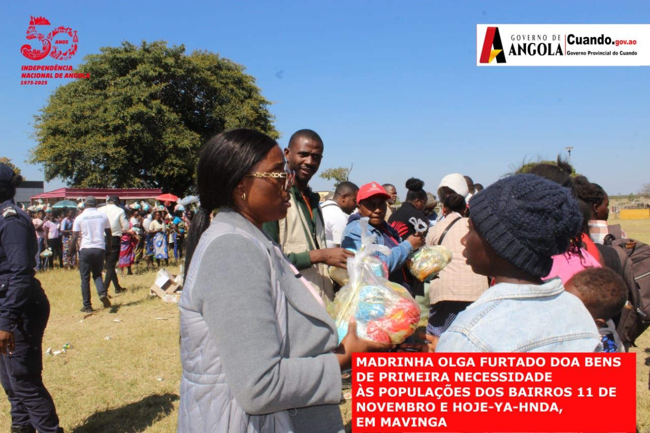  Munícipes dos Bairros 11 de Novembro e Hoji-Ya-Henda Beneficiam de Cestas Básicas em Mavinga