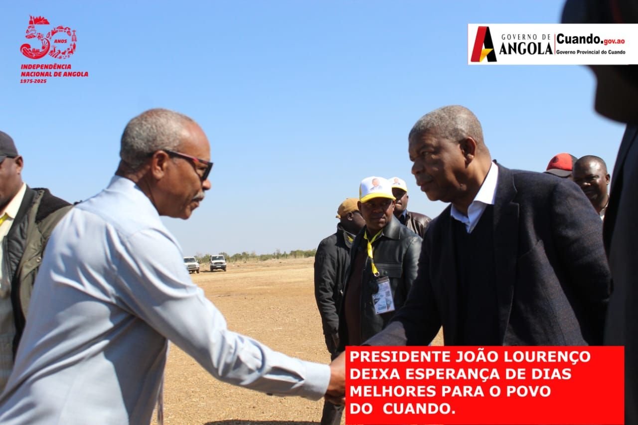Presidente João Lourenço trabalha na cidade de Mavinga