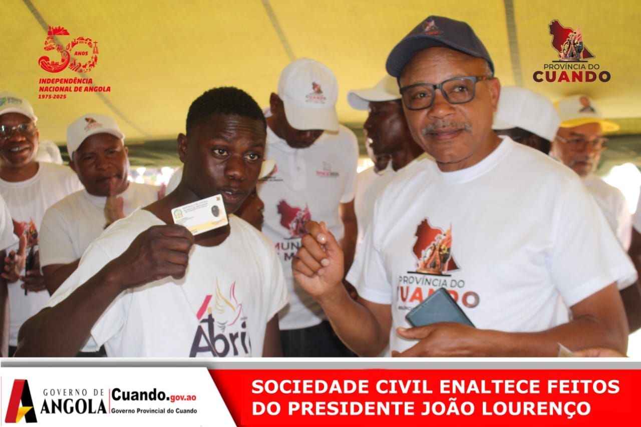 SOCIEDADE CIVIL DO CUANDO ENALTECE FEITOS DO PRESIDENTE JOÃO LOURENÇO