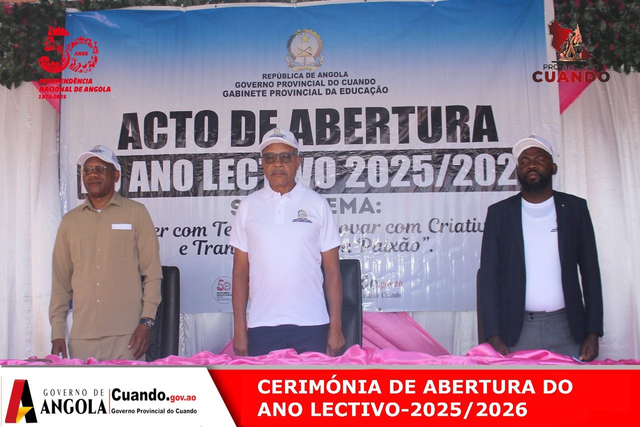 GOVERNADOR DO CUANDO APELA AOS AGENTES DE EDUCAÇÃO MAIS ENGAJAMENTO E DEDICAÇÃO NO PRESENTE ANO LECTIVO