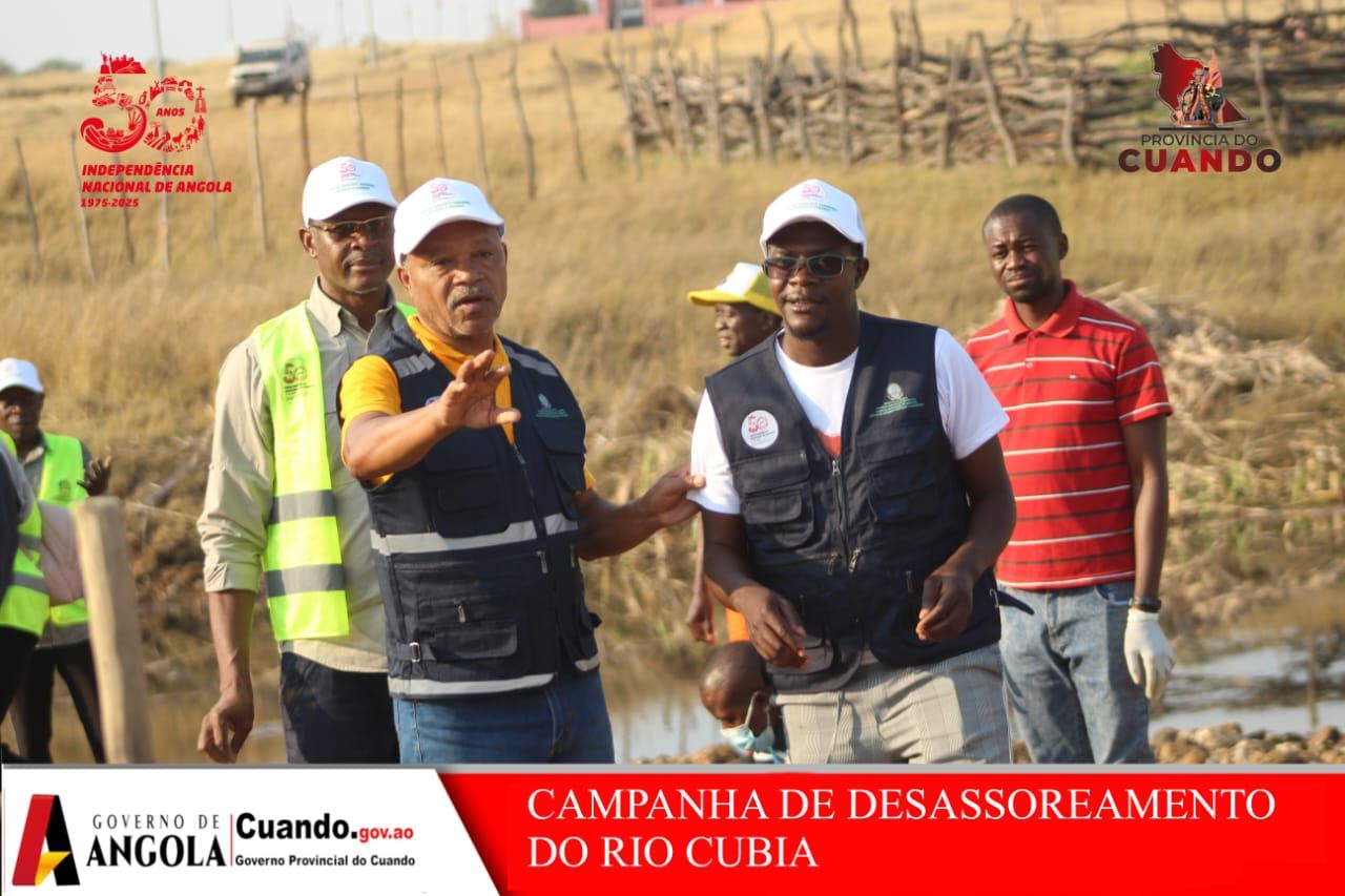 GOVERNO PROVINCIAL DO CUANDO REFORÇA CAMPANHA DE DESASSOREAMENTO DO RIO CÚBIA