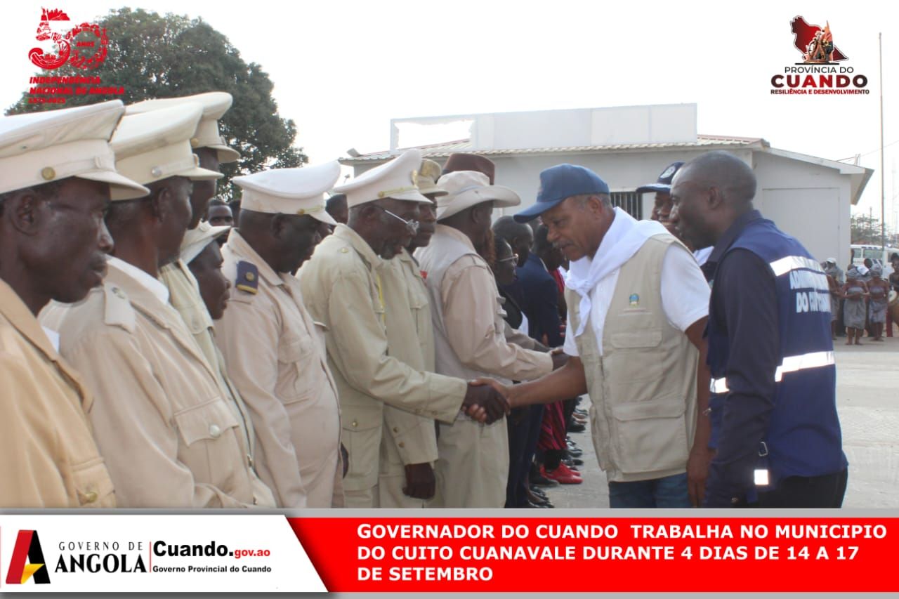 GOVERNADOR DO CUANDO INICIA VISITA DE TRABALHO DE 4 DIAS AO MUNICÍPIO DO CUITO CUANAVALE
