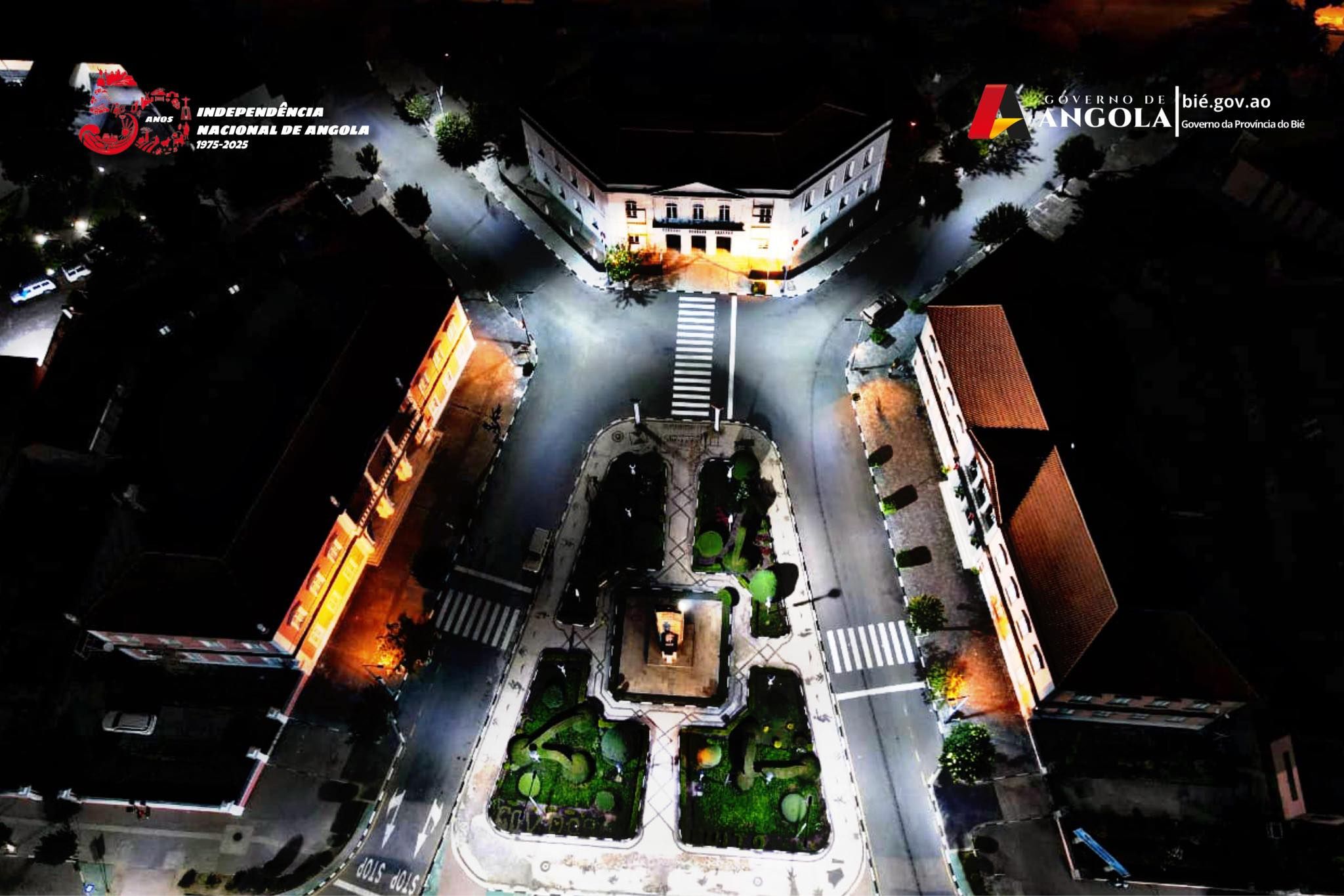 Vusão Noturna da Cidade do Cuito, Capital da Província do Bié