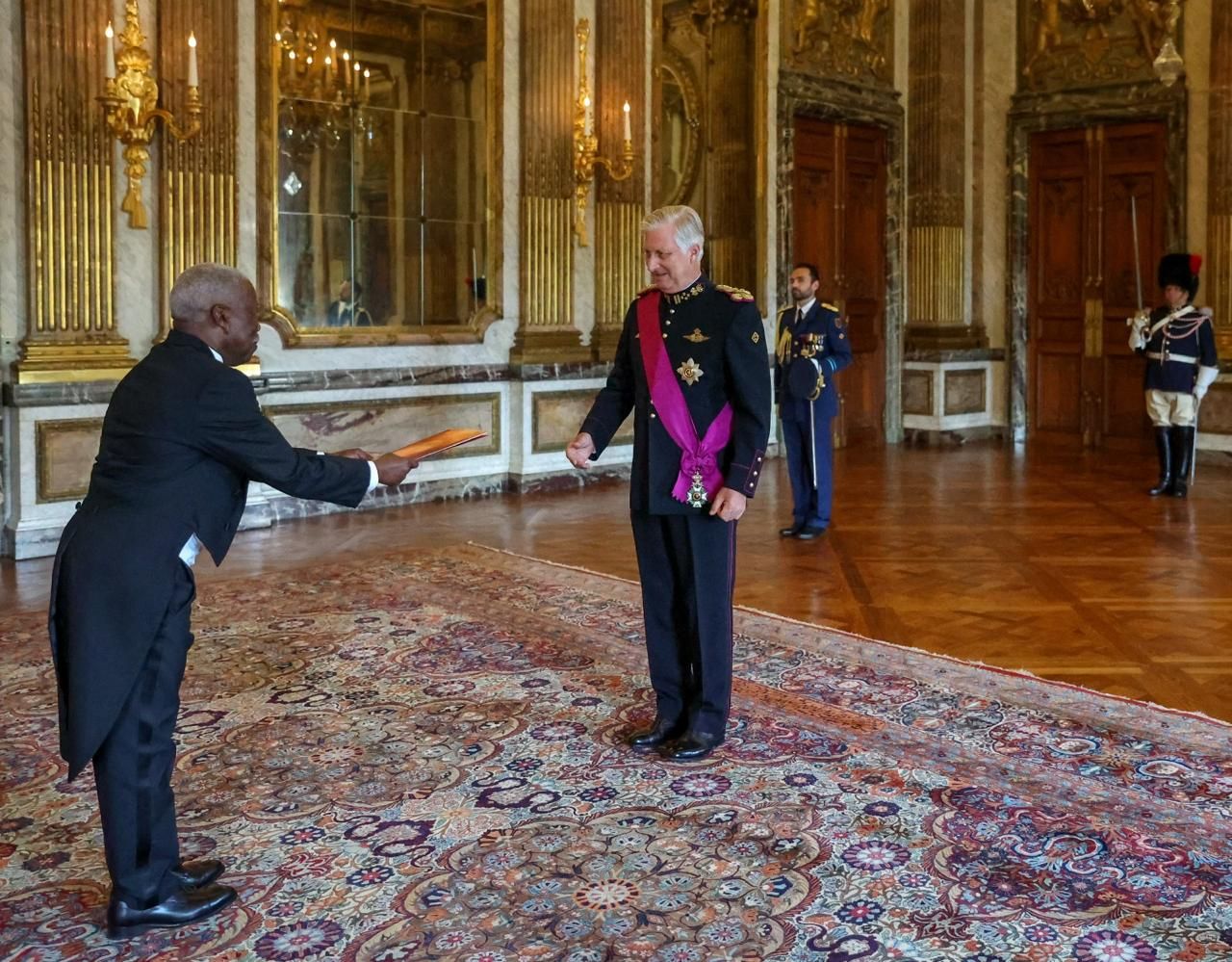 Entrega das Cartas Credenciais ao Rei da Bélgica