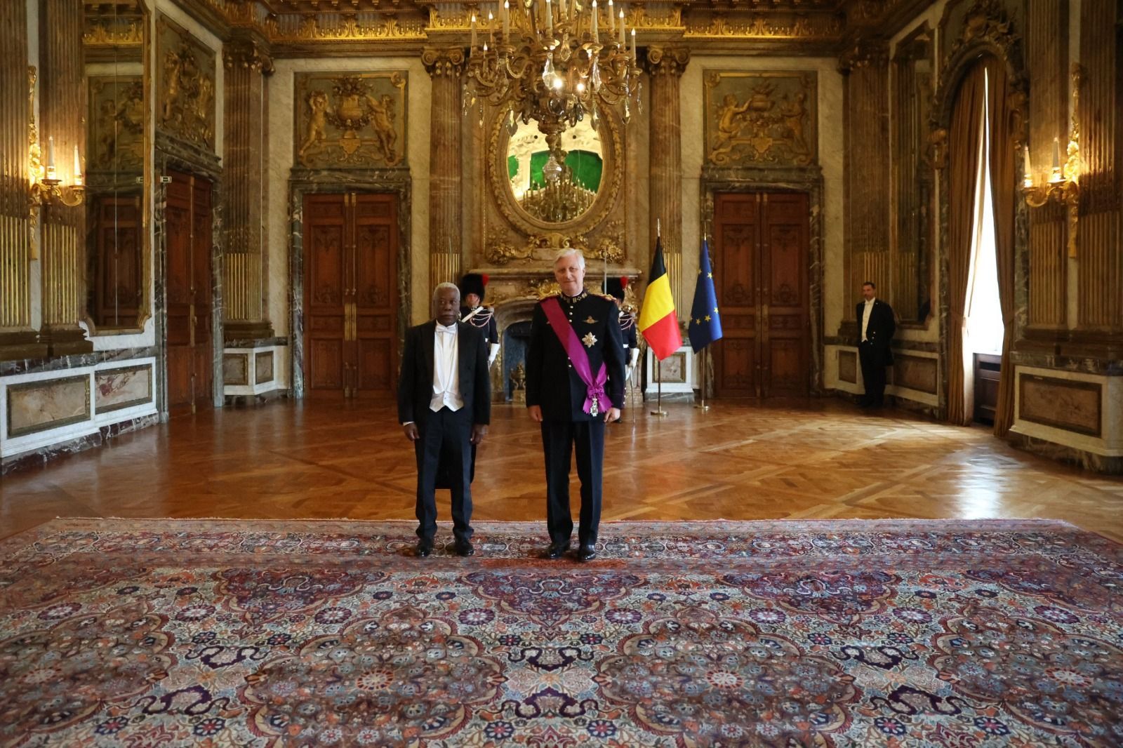 Cerimónia de apresentação de cartas credenciais ao Rei da Bélgica