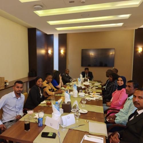 Confraternização de final de ano com todos funcionários da Embaixada