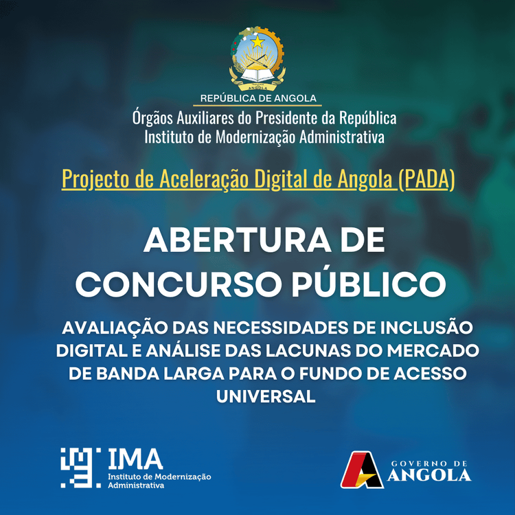Concurso Público - Avaliação das Necessidades de Inclusão Digital e Análise das Lacunas do Mercado de Banda Larga para o Fundo de Acesso Universal 